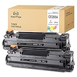Superpage Kompatibel für HP 85A CE285A Toner für HP Laserjet Pro P1102 P1102W M1212NF M1214NFH MFP M1217NFW M1132 M1210 M1130,(2xSchwarz)