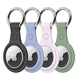 DUX DUCIS Anhänger Schutzhülle Kompatibel mit AirTags, 4 Stück TPU Colorful Schutzhülle für Airtags Location Tracker Cover Stoßfeste, Anti-Scratch Tracker-Schutzabdeckung für Apple Airtags (4 PCS)