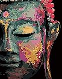 Malen Anzahl Kits Buddha Statue Buddhismus Religion Malen Nach Zahlen Diy Ölgemälde Leinwanddruck Wandkunst Dek