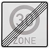 ORIGINAL Zonenschild Ende ZONE 30 zum 40. Geburtstag Verkehrszeichen 274.1 Schild Geburtstagsschild Anfang RAL Straßenschild Schilder Verkehrsschilder Straßenschilder Straßenzeichen Verk