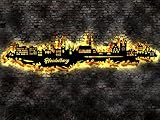Skyline Heidelberg LED Wandbild aus Holz Stadt AK Karte Map Stadtplan Wandsticker Leuchtbild Neonreklame Neon sig
