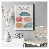 CBYLDDD Modern Self Care Poster Malerei Mental Health Therapie Psychotherapie Contract Wall Art Bild-Schule-Büro-Raum-Dekor 16X24 Kein R