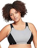 Glamorise Damen Verstellbarer, bügelloser Sport-BH für große Größen Nr. 1166