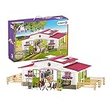 Schleich 42344 Horse Club Spielset - Reiterhof mit Reiterin und Pferden, Spielzeug ab 5 J