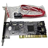 LUOSHEN Interne PCI Sata RAID Controller Karte (4-) Sil3114 Chip Satz Sata Kabel mit Zwei Sata Kab