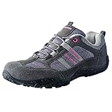 Knixmax Herren Damen Leichte Wanderschuhe Trekkingschuhe Atmungsaktiv rutschfeste Outdoorschuhe Trekking- & Wanderhalbschuhe Frauen Grau Gr.40 EU