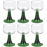 6 Römer Römergläser Grün Weingläser Wein Gläser Glas 27 cl 0,2 L G