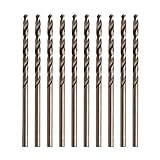 WLDSW Spiralbohrer-Set 10 stücke 1/1.5/2/2,5/3/3,5/4/4,5/5 mm M35 Rundscheider HSS-CO-Kobalt-Twist-Bohrer-Bohrer (Hole Diameter : 2mm)