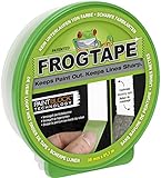 FrogTape Abklebeband – Malerkreppband mit Paint-Block Technologie – Kreppband für saubere Kanten beim Streichen & Lackieren – 36mm x 41