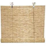 Bambusrollo, Bambus Jalousie, Retro Bambus Rollo,Raffrollos Aus Holz,natürlicher Schilfrohr-Vorhang Mit Heber,für Drinnen Draußen Und Fenster,Mehrere Größen(100 * 120cm/39.5 * 47in)