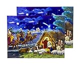 Weihnachtskrippe Adventskalender 2er S