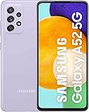 Samsung Galaxy A52 5G Smartphone ohne Vertrag 6.5 Zoll Infinity-O FHD+ Display 128 GB Speicher 4.500 mAh Akku und Super-Schnellladefunktion violet 30 Monate Herstellergarantie [Exklusiv bei Amazon]