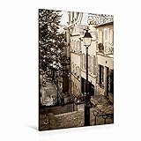 Premium Textil-Leinwand 80 x 120 cm Hoch-Format Montmartre | Wandbild, HD-Bild auf Keilrahmen, Fertigbild auf hochwertigem Vlies, Leinwanddruck von Sebastian R