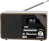 Imperial 22-220-00 DABMAN 100 Digitalradio (Holzgehäuse, LCD-Display, DAB+/UKW, RDS, 3,5mm Klinke) b