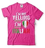 Silk Road Tees Männer italienischen T-Shirt Lustiger Italiener Diapora Heritage Italien Day Patriotic-T-Shirt Medium R