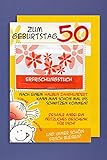 Grußkarte 50 Geburtstag Karte Humor Applikation Erfrischungstuch C6 Plus 4 Stick
