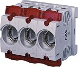 ABB Stotz S&J Sicherungssockel ISS63/3, Burgundy, 1 Stück