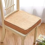 Sitzkissen 16 Zoll Foam Cube Anti-Rutsch-Stuhlkissen Square Ottomankissen (braun) 16 Z