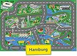 Spielteppich Stadtspielteppich Hamburg - Großer Spielteppich 115 x 175