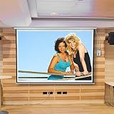 Melko Leinwand für Beamer, Heimkino, Büro, Projektoren, 300 x 229 cm, 145 Zoll, ideal für HD-TV mit Motor und Fernbedienung