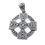 ANHÄNGER Kelten Kreuz Symbol, Zeichen, Lebenskreuz, mit Kette, 925 Sterling Silber - Yoga Esoterik Spiritualität Astrologie Meditation Energ