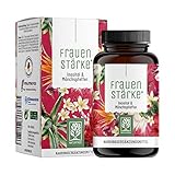 Frauenstärke Myo Inositol & Mönchspfeffer hochdosiert - 90 Frauen Vitamine Kapseln mit L-Carnitin, Folsäure, B12 & Eisen - Vitex Agnus Castus ab PMS