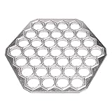 Jweweunyu 37 Löcher KnöDel Form Schneider Ravioli Form für das Russische Pelmeni Molder Metall F