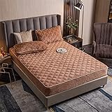 BAJIN Matratzen-Bett-Schoner mit Spannumrandung | Auch für Boxspring-Betten und Wasser-Betten geeignet | Microfaser | 100% Polyester | Matratzen-Auflage,180x220+30