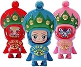3pcs Peking-Oper Gesichts-Make-up-Spielzeug Sichuan-Oper gesichtsverändernde Puppen Puppen Kinderspielzeug S