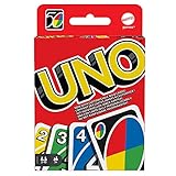 Mattel Games W2087 - UNO Kartenspiel und Gesellschaftspiel, geeignet für 2 - 10 Spieler, Kartenspiele und Gesellschaftsspiele ab 7 J