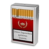 Zigarettenbox mit Namen Dennis - Personalisierte Hülle mit Design Zigarettenbox - Zigarettenetui, Zigarettenschachtel, Kunststoffbox