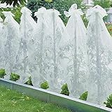 Novatool 2X Tomatenfolie Frühbeetvlies I 0,8 x 5 m | Tomatendach Tomatenhaube Tomatenschirm | Tomatenabdeckung