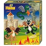 Hama Perlen 3245 Dragons Gift Box Geschenkpackung Drachen, Bügelperlen Midi, ca. 2500 Stück inklusive Stiftplatte und Zubehör, bunt, Einheitsgröß