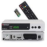 Opticum HD AX 300s HDTV-Satellitenreceiver (Full HD 1080p, HDMI, USB, S/PDIF Coaxial, Scart) silb