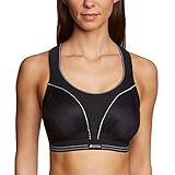 Shock Absorber Damen Ultimate Run Sport-BH, Schwarz, 80C