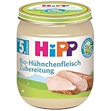 HiPP Bio-Hühnchenfleisch-Zubereitung, 6er Pack (6 x 125 g)