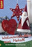 Weihnachtsdeko aus Metall: Alu-Bastelfolie, bemalt und gepräg