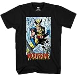 Marvel X-Men 90's Wolverine Variant Cover Tee Herren Graphic T-Shirt, schwarz, Groß