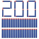 Topways® 200 pcs 7.2cm Foam Zubehör Refill Bullet Dart für Nerf Pfeile Pistole Gun N-Streik Elite Series Blasters ( Blau 200 Stück)
