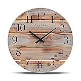Cander Berlin MNU 8035 Wanduhr Holz 35 cm Holzuhr lautlos geräuschlos leise Vintage M