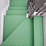 Treppenstufen-Teppich rutschfeste Indoor-Haltbare Matte Selbstklebender Treppenschutz Für Hunde Und Kinder Set Mit 15 Stufen Abdeckung Bequem Und W