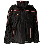 Planam 3535 Wetterjacke, schwarz/orange, XL