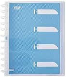 ELBA 100205613 Sichtbuch hawai A4 mit vario-zipp-Prinzip transparent mit 30 Hüllen und 4 Registern Präsentations-Buch Prospekthüllen-B