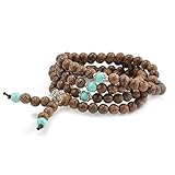 Didad Neu 108 Sandelholz Buddhist Buddha Meditation Gebetskette Mala Armband Halsk