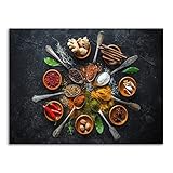YANGYUE Modern Spoon Spice Kitchen Art Canvas Posters and Prints Wall Bedroom Decor （50×70CM/19.6×27.5inch） F