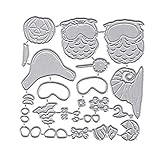 huyiko Schablone, Halloween, Eule, Metall, für Scrapbooking, DIY