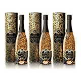 The Great Cuvée Rosé Extra Dry (3 x 0.75 l) - Mit 23 Karat reinem Blattgold und edler Geschenkverpackung