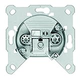 GIRA Serie Standard 55 - reinweiß glänzend (EDU 04F) 2-fach - Zubehör Triax