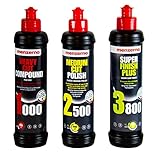 menzerna 250ml: Heavy Cut Compound 1000 & Medium Cut Polish 2500 & Super Finish 3800 250