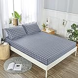 HAIBA Luxusbettlaken sind aus 100% Baumwolle, weich, pflegeleicht, knitterarm und atmungsaktiv - viele Farben,180x200＋30